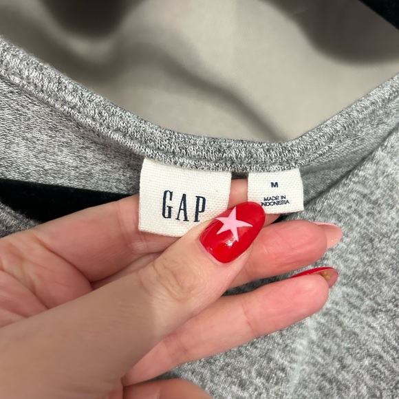 Gap grey marle softspun gathered waist dress - Picture 2 of 2